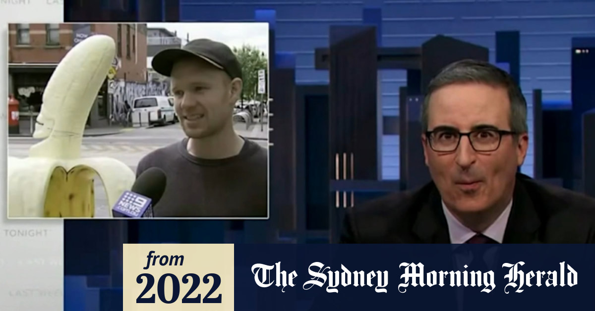 Video Comedian John Oliver makes offer to buy a controversial banana